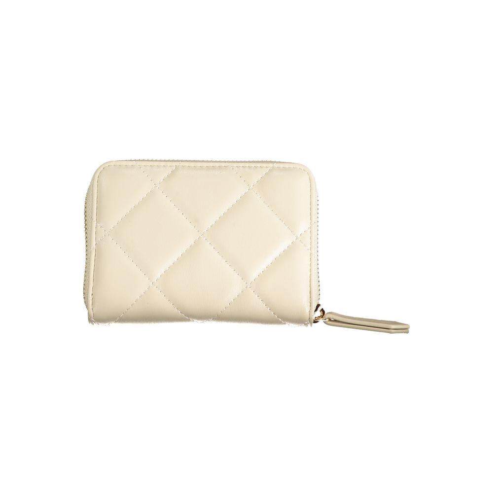 Mario Valentino Beige Polyurethane Women's Wallet | Regal Royce