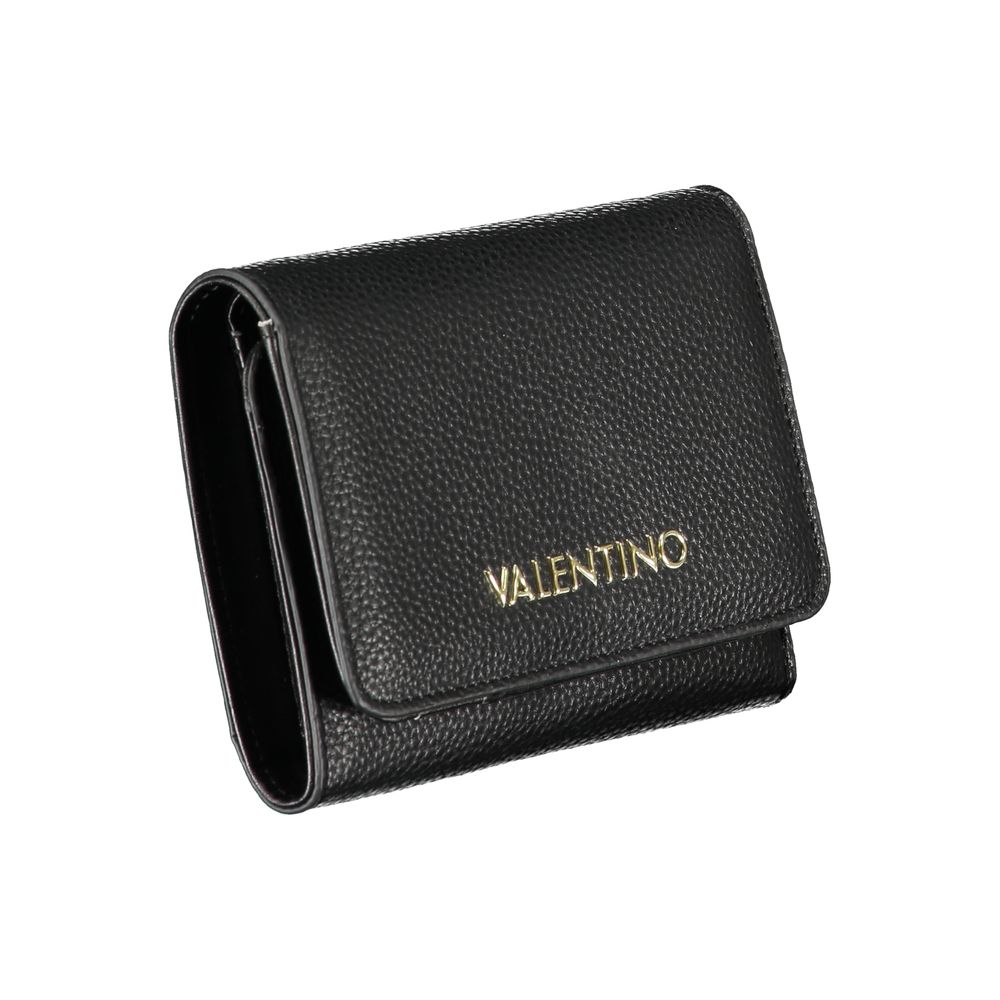 Mario Valentino Black Polyurethane Women's Wallet | Regal Royce