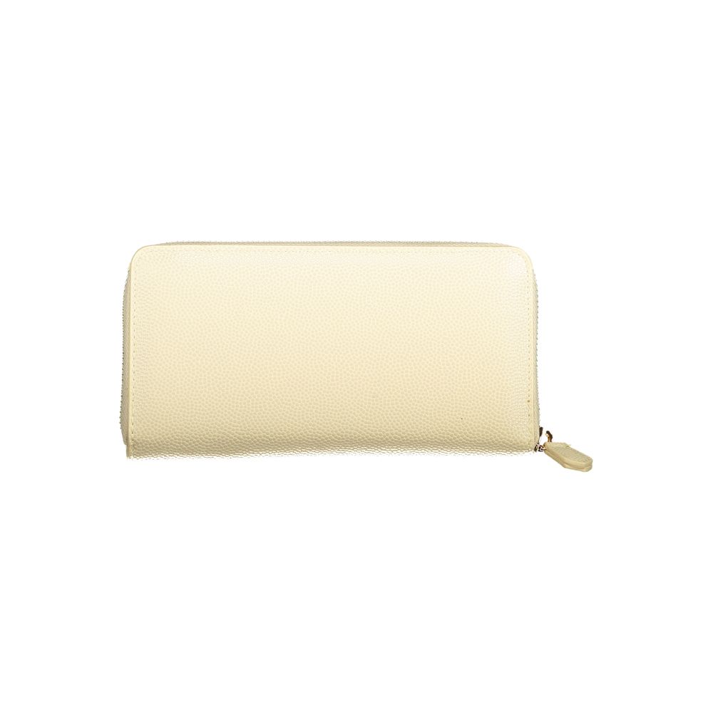 Mario Valentino Beige Polyurethane Women's Wallet | Regal Royce