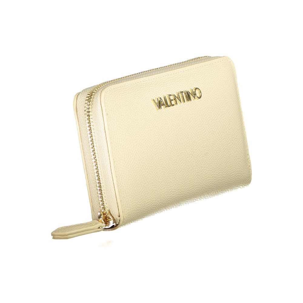 Mario Valentino Beige Polyurethane Women's Wallet | Regal Royce