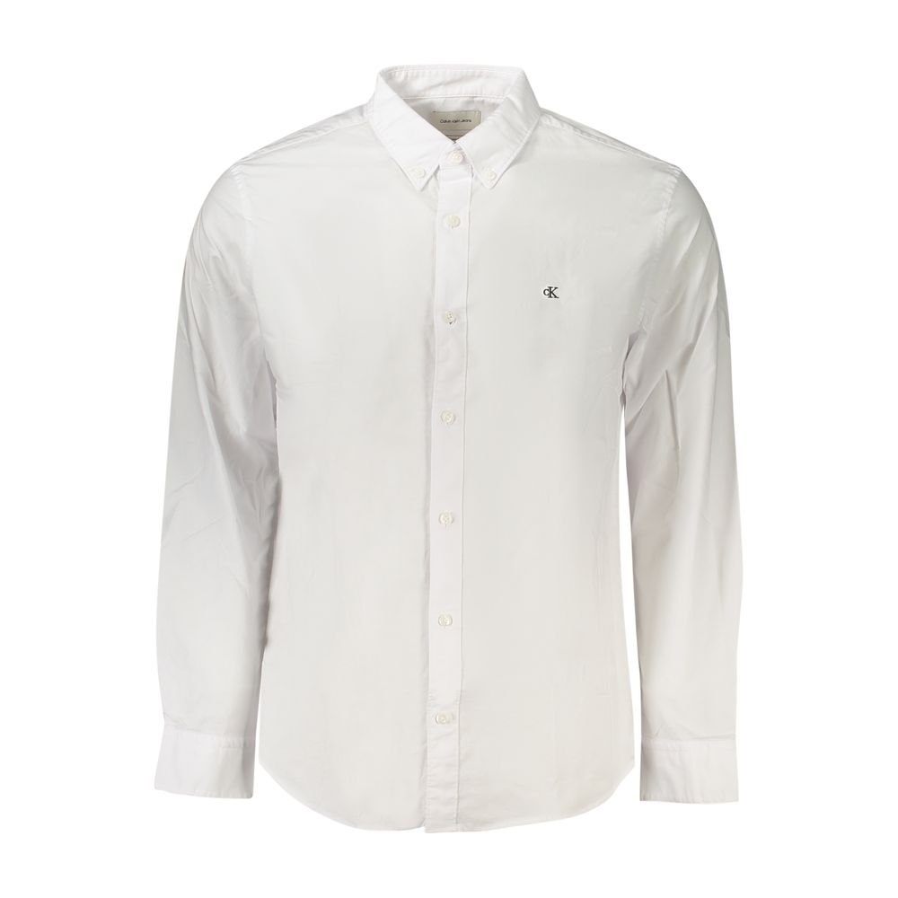 Calvin Klein Bianco Cotton Men Shirt | Regal Royce