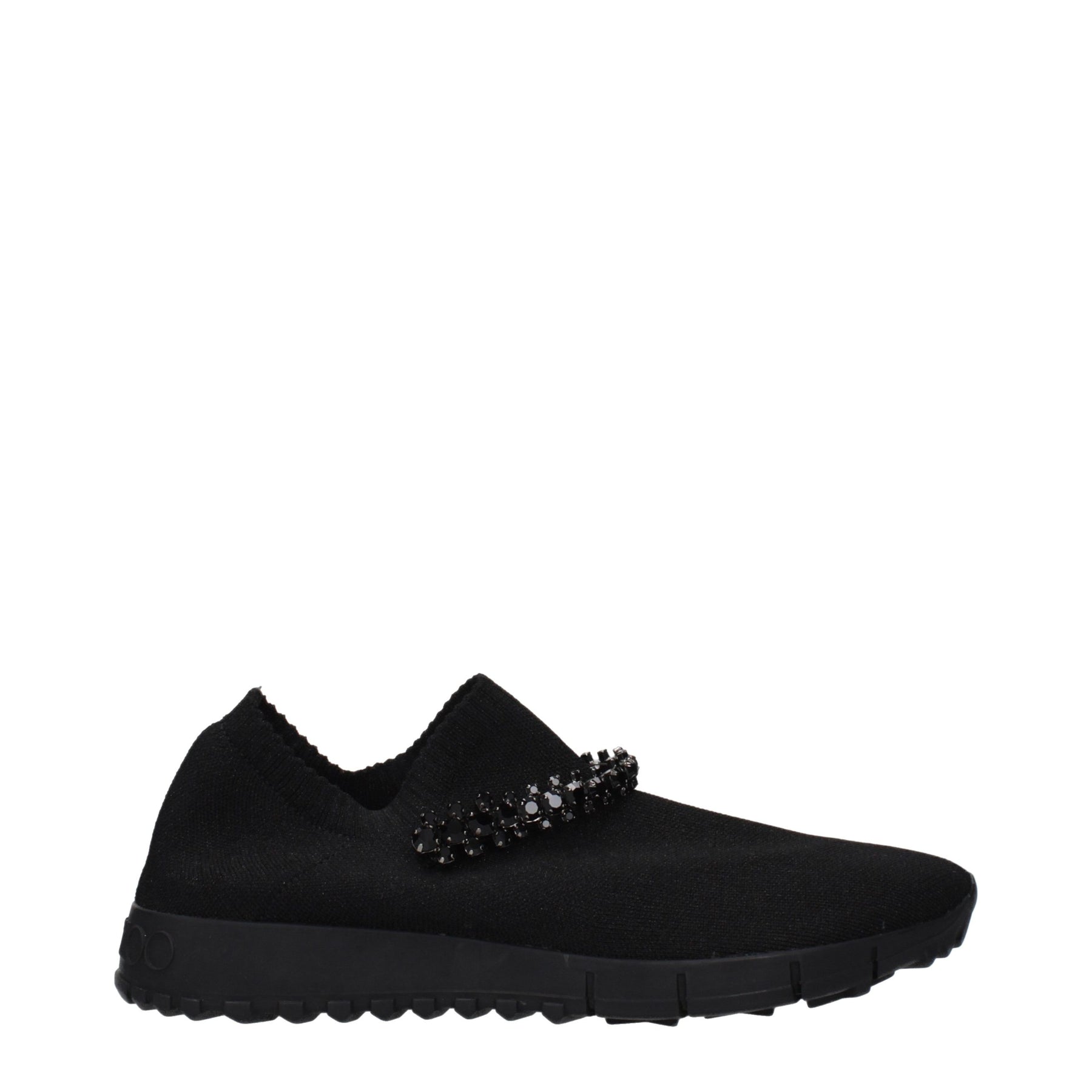 Jimmy Choo Black Fabric Slip-On Loafers | Regal Royce