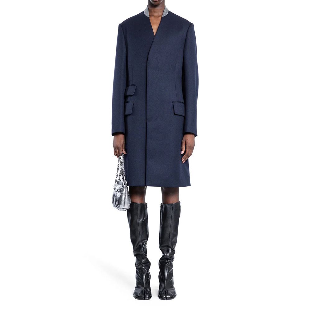 Maison Margiela Blue Wool Coat | Regal Royce