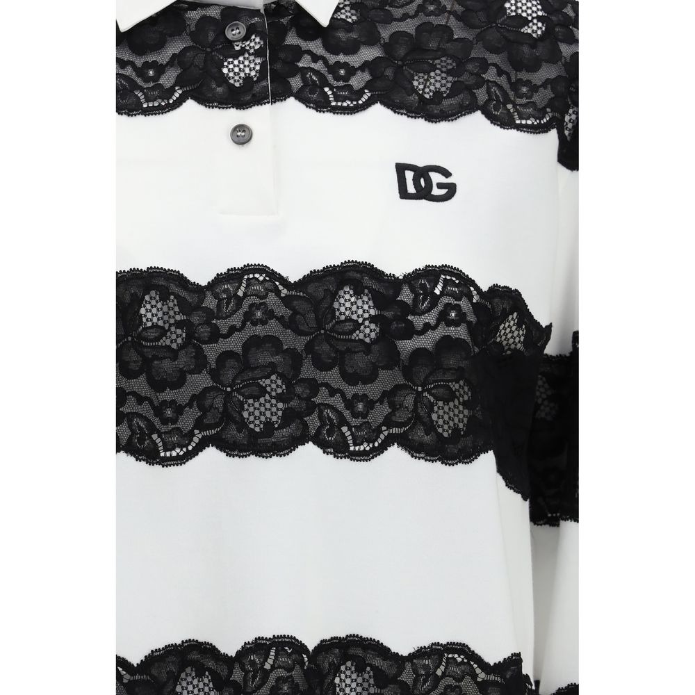 Dolce & Gabbana White Cotton Polo Shirt | Regal Royce