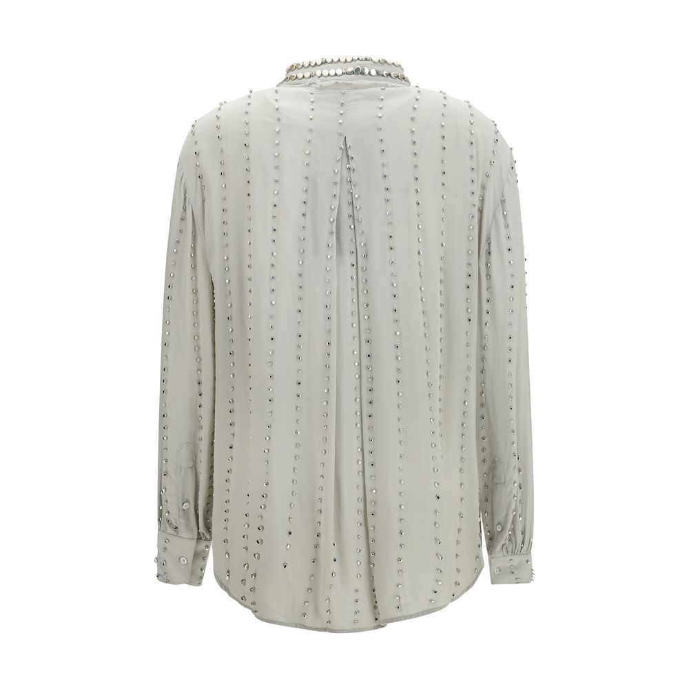 PINKO Gray Viscose Pattern Shirt | Regal Royce