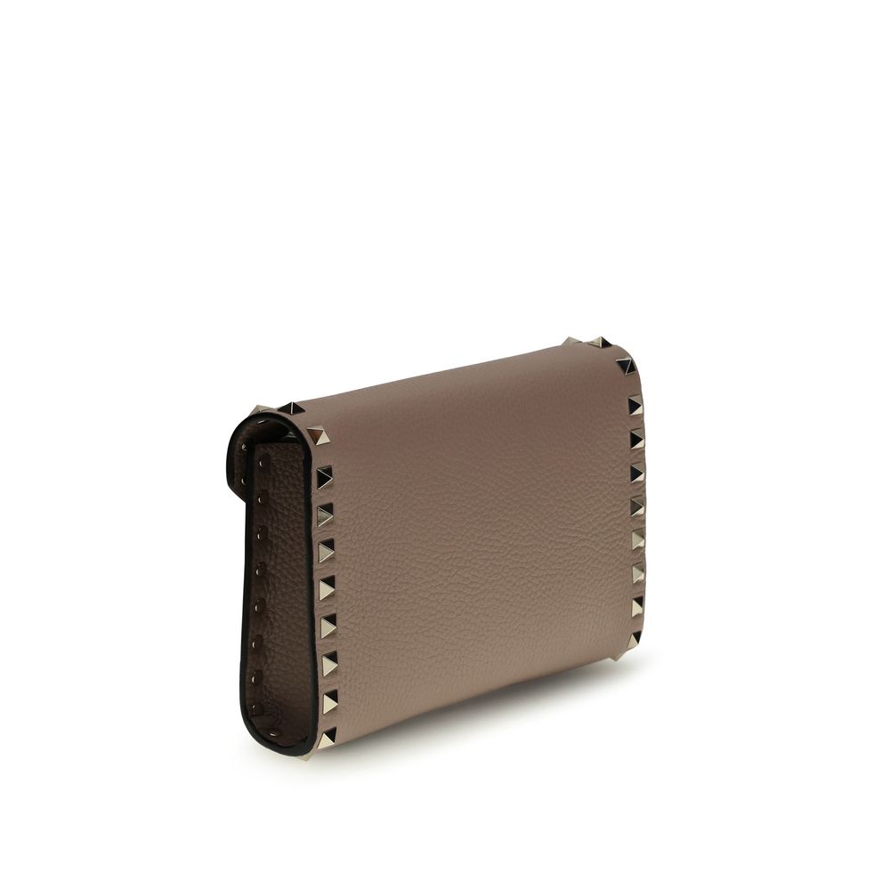 Valentino Garavani Brown Calf Leather Bos Taurus Wallet | Regal Royce