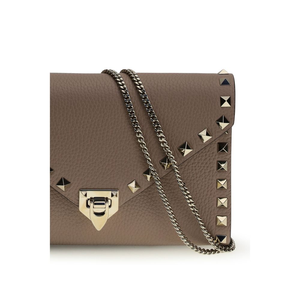 Valentino Garavani Brown Calf Leather Bos Taurus Wallet | Regal Royce