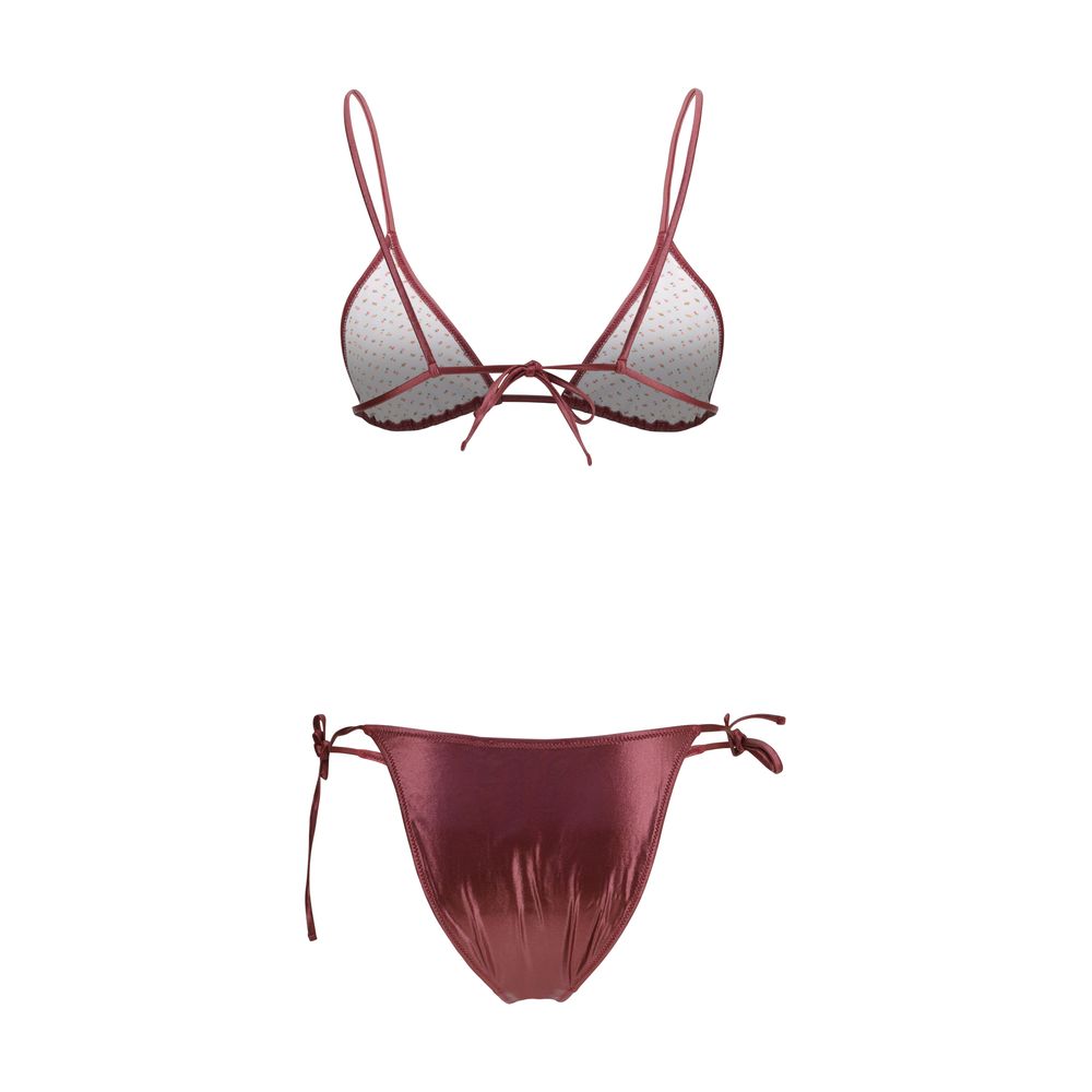 Kristina Ti Bordeaux Polyamide Bikini | Regal Royce