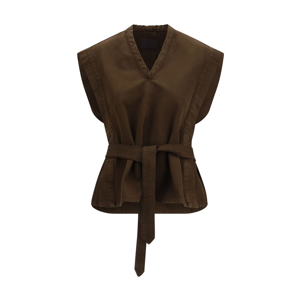 Lemaire Brown Cotton Blouse | Regal Royce