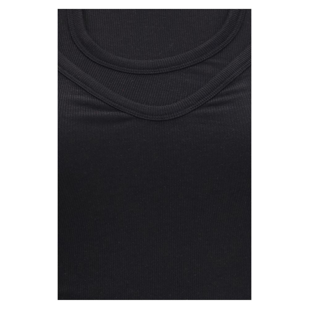 ALAINPAUL Black Lyocell Tank Tops | Regal Royce