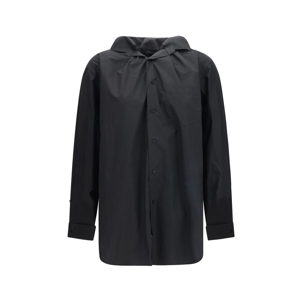 ALAINPAUL Black Cotton Shirt | Regal Royce