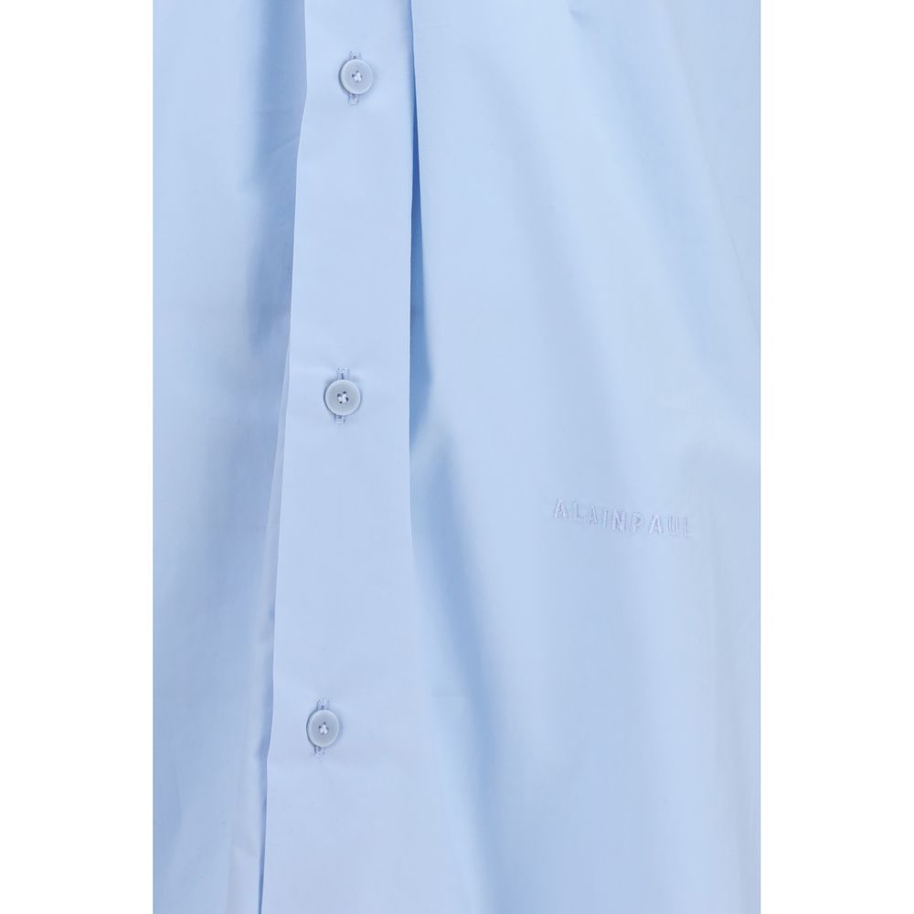ALAINPAUL Blue Cotton Shirt | Regal Royce