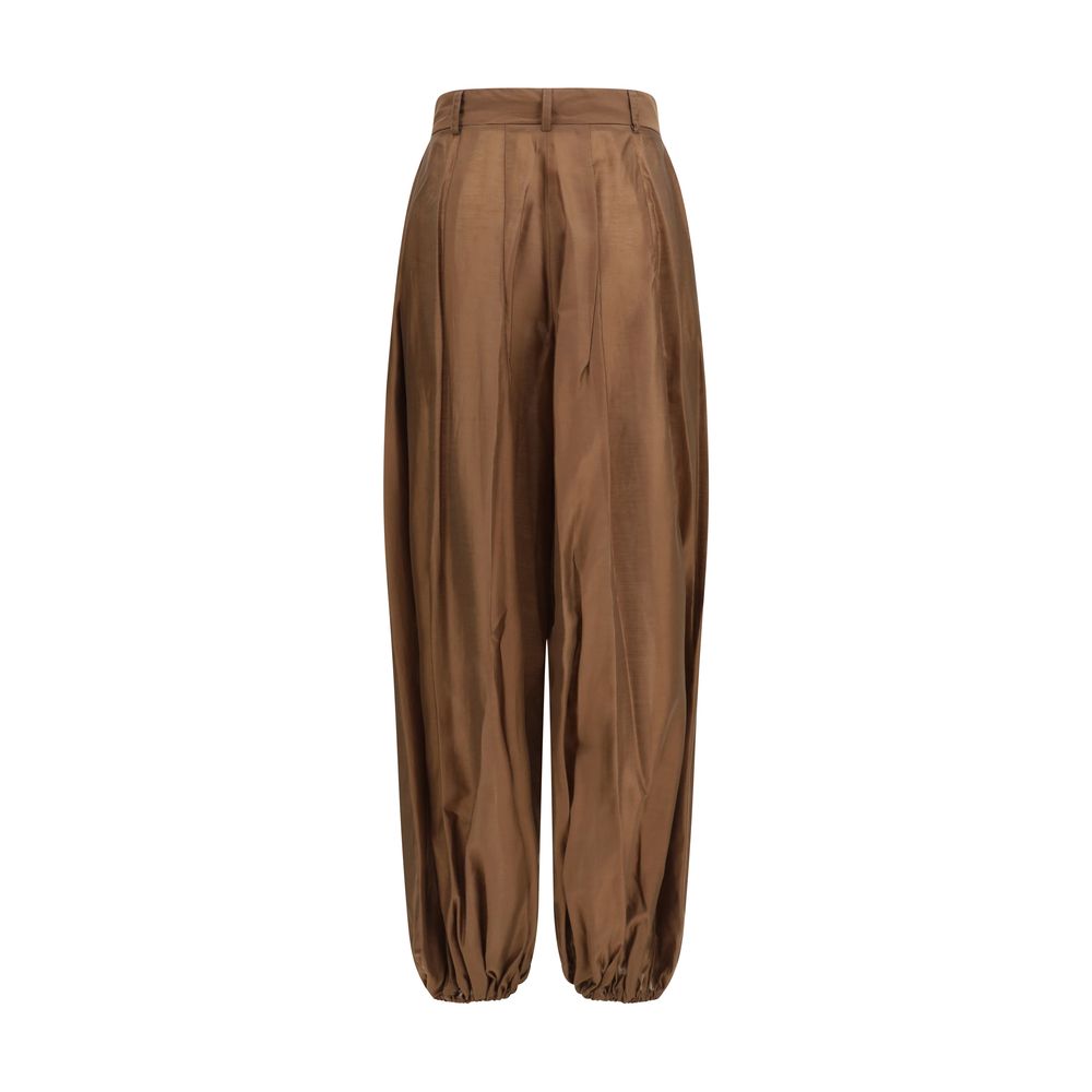 The Latest Brown Polyester Casual Pants | Regal Royce