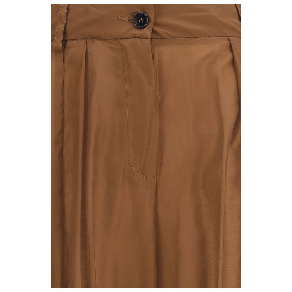The Latest Brown Polyester Casual Pants | Regal Royce