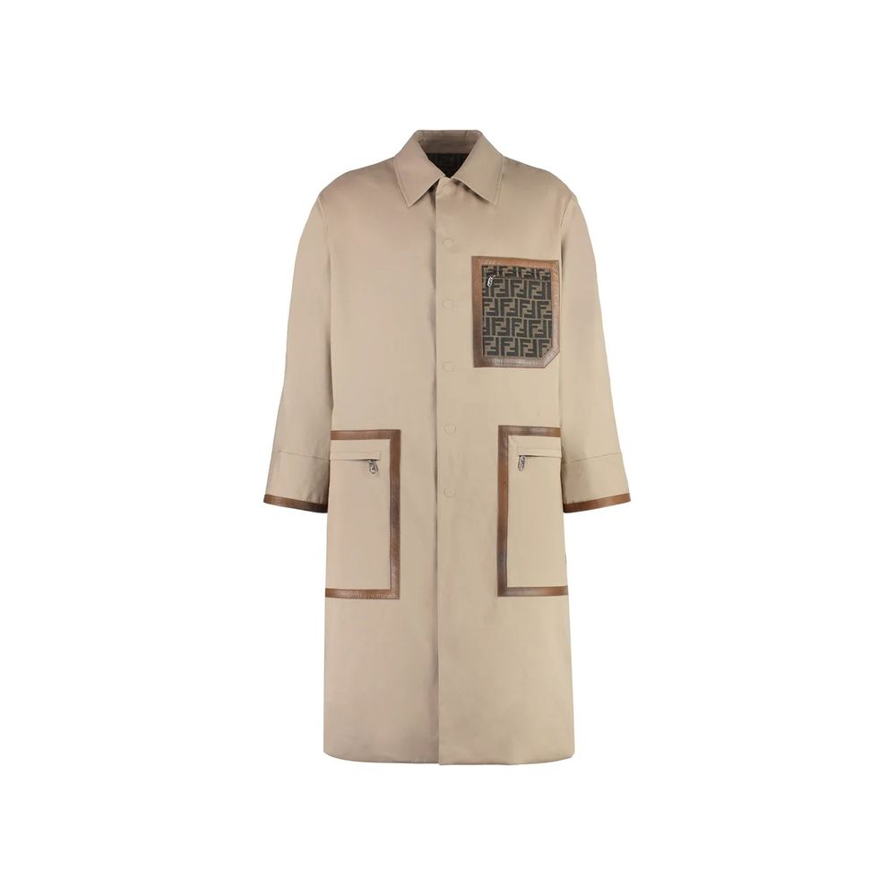 Fendi Beige Cotton Coat | Regal Royce