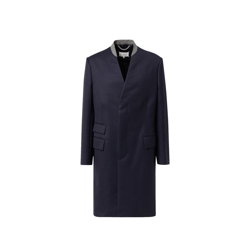 Maison Margiela Blue Wool Coat | Regal Royce