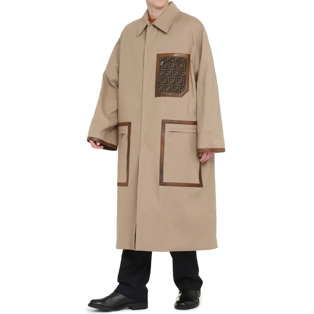 Fendi Beige Cotton Coat | Regal Royce