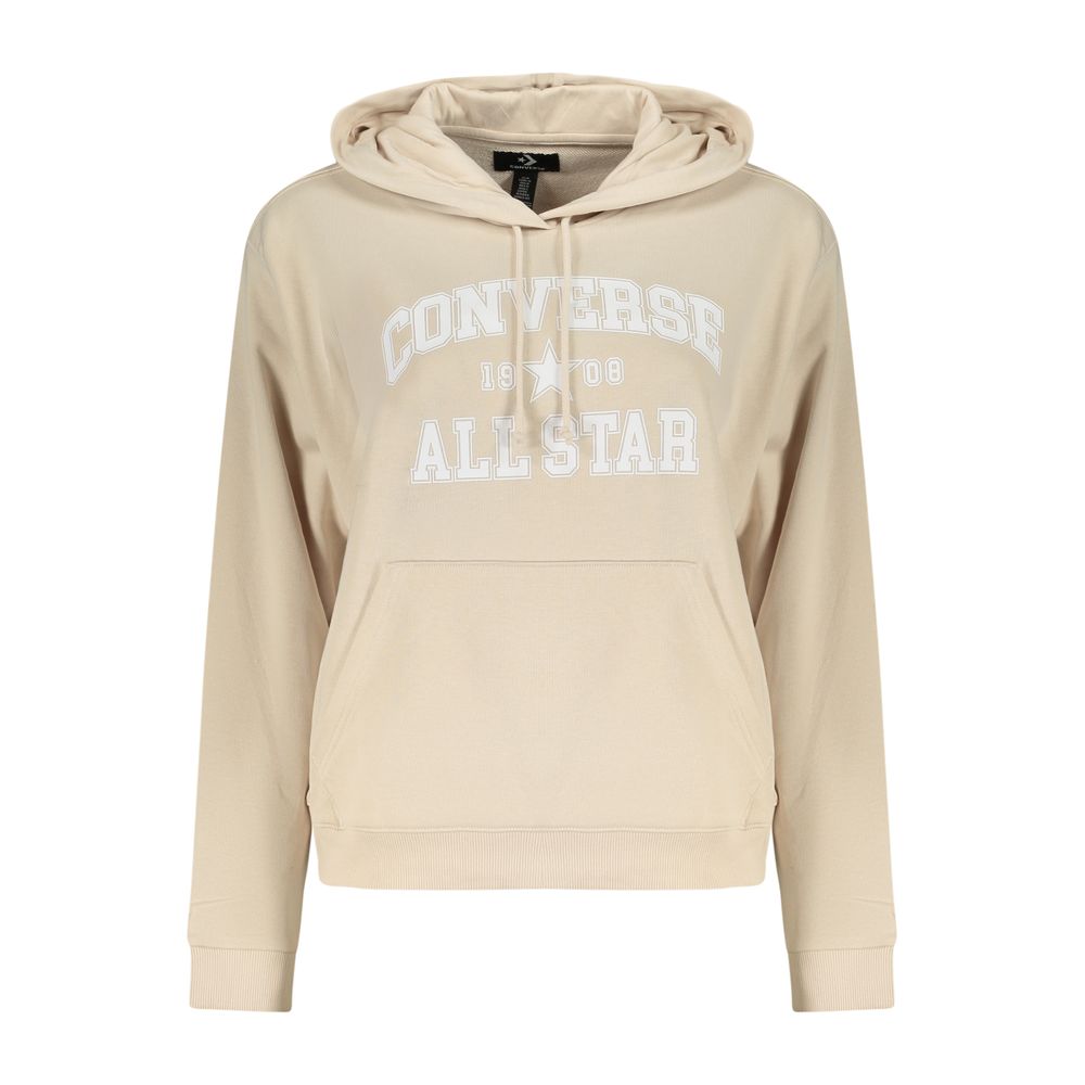 Converse Beige Cotton Women's Hoodie | Regal Royce