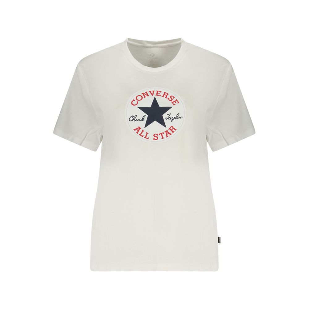 Converse White Cotton Womens T-Shirt | Regal Royce