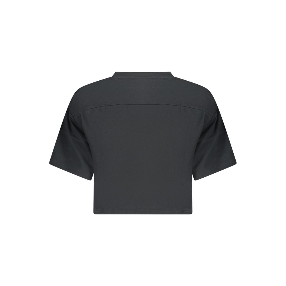 Converse Black Cotton Women's T-Shirt | Regal Royce