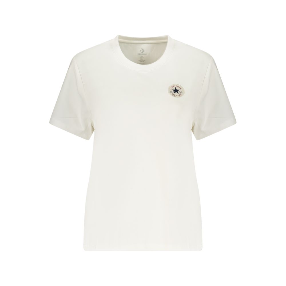 Converse Bianco Cotton Woman T-Shirt | Regal Royce