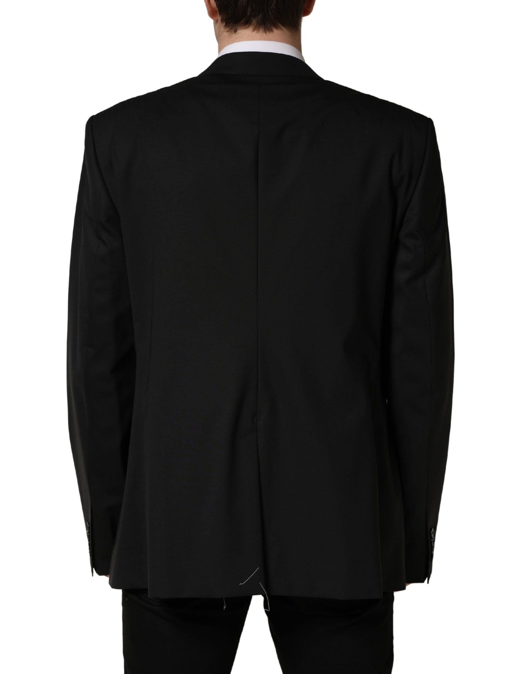 Dolce & Gabbana Black Single Breasted 2 Button Suit Jacket | Regal Royce