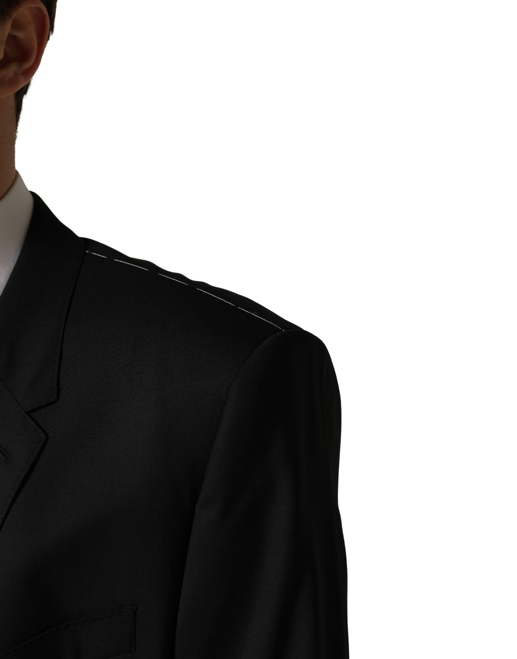 Dolce & Gabbana Black Single Breasted 2 Button Suit Jacket | Regal Royce