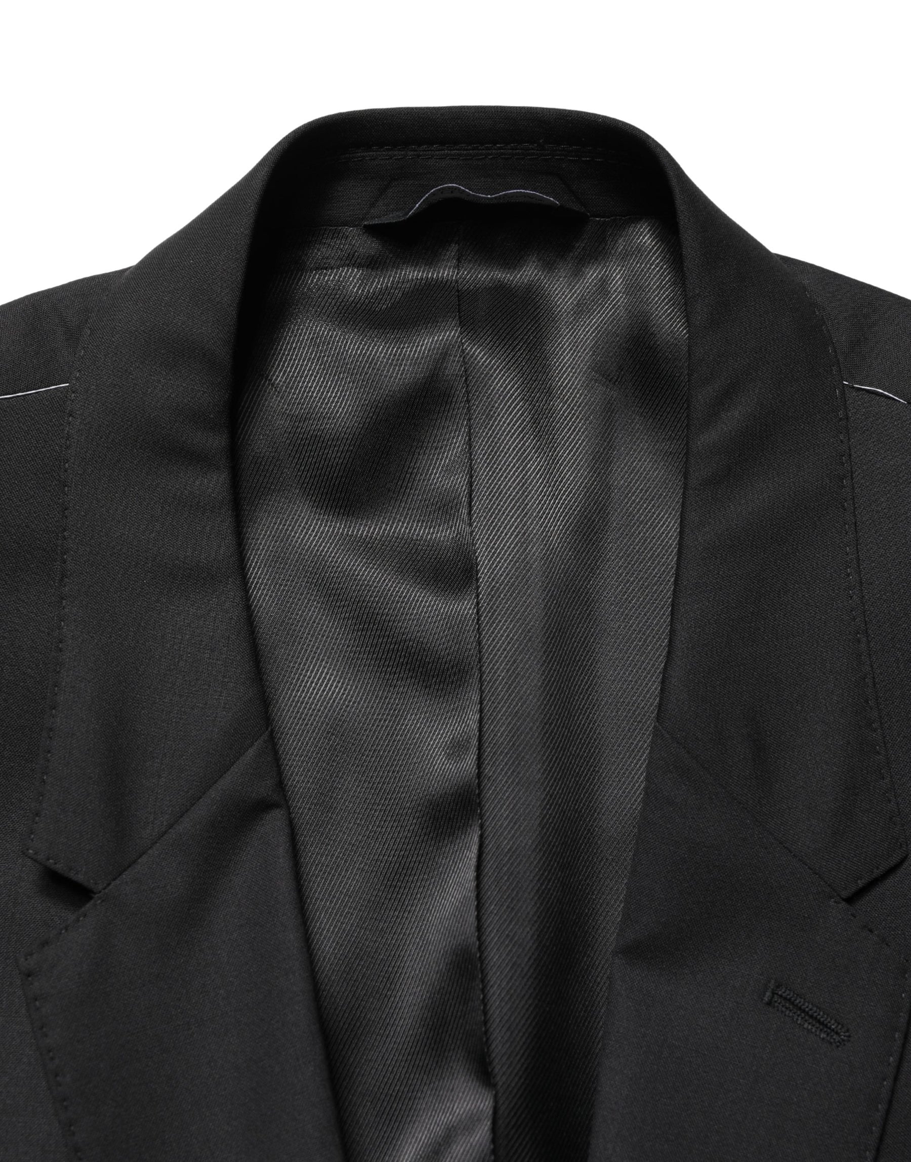 Dolce & Gabbana Black Single Breasted 2 Button Suit Jacket | Regal Royce