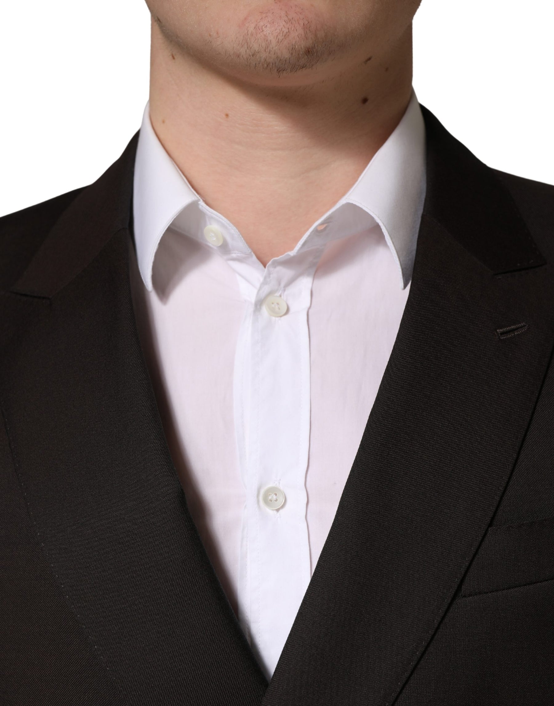 Dolce & Gabbana Dark Violet Wool Double Breasted Suit Jacket | Regal Royce