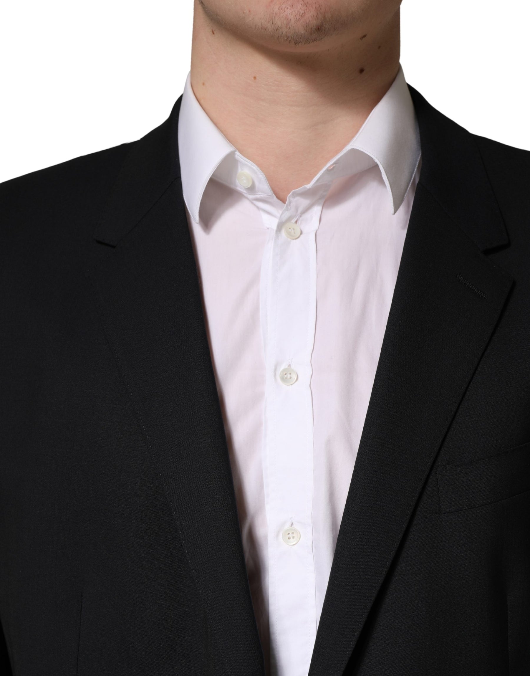 Dolce & Gabbana Blue Single Breasted 2 Button Suit Jacket | Regal Royce