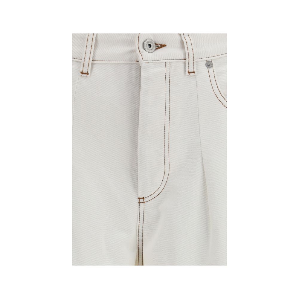 Jacquemus White Cotton High-Waisted Jean | Regal Royce