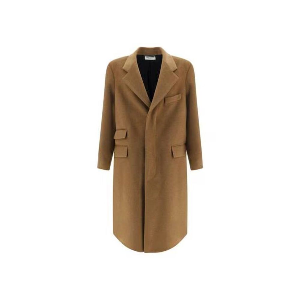 Saint Laurent Brown Wool Coat | Regal Royce