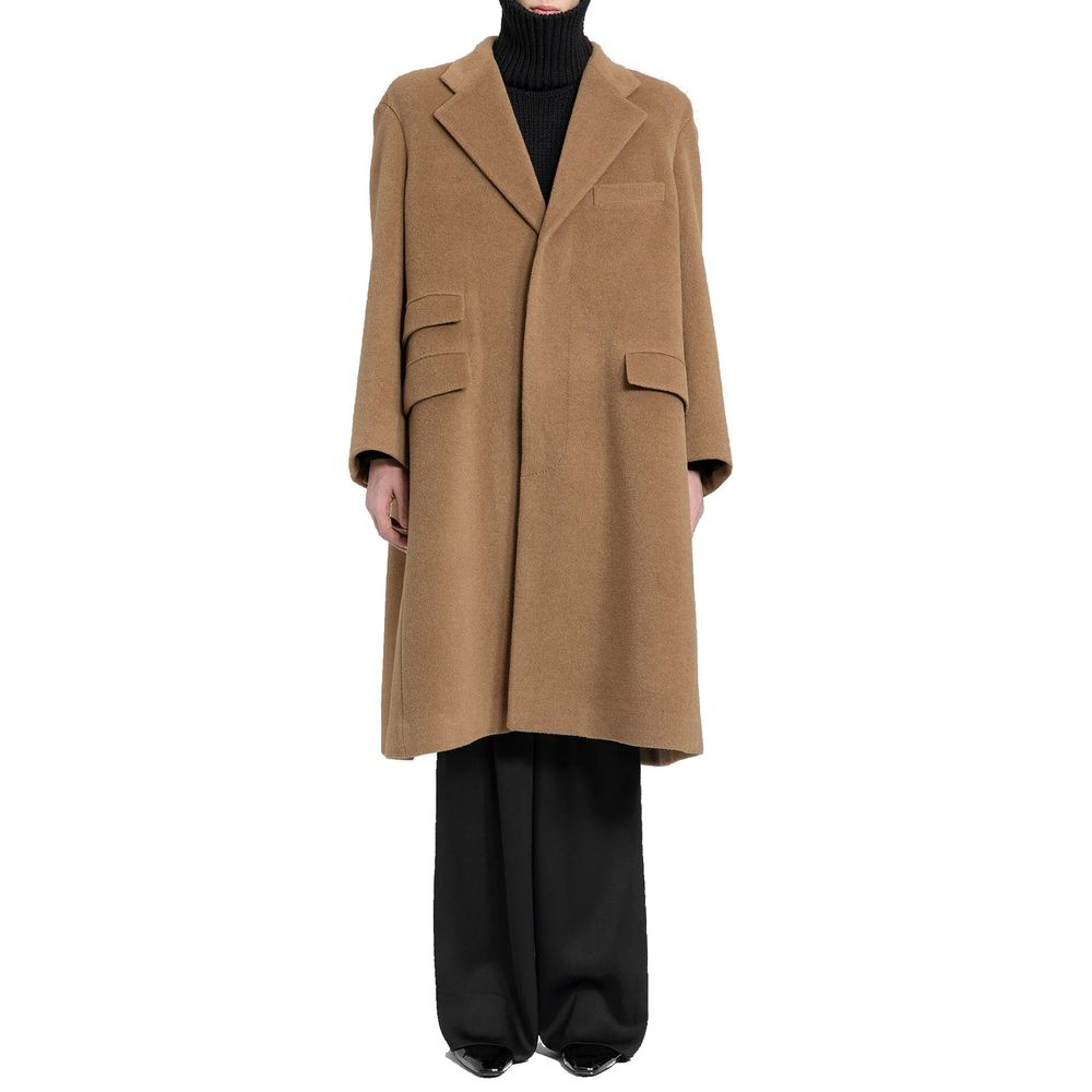 Saint Laurent Brown Wool Coat | Regal Royce