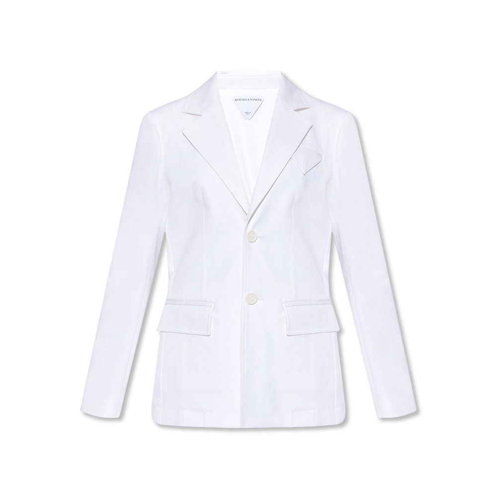 Bottega Veneta White Cotton Blazer | Regal Royce