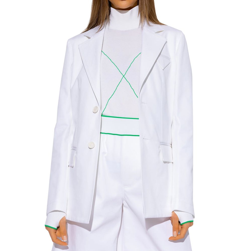 Bottega Veneta White Cotton Blazer | Regal Royce