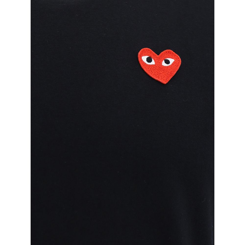 Comme Des Garçons Play Black Cotton T-Shirt | Regal Royce