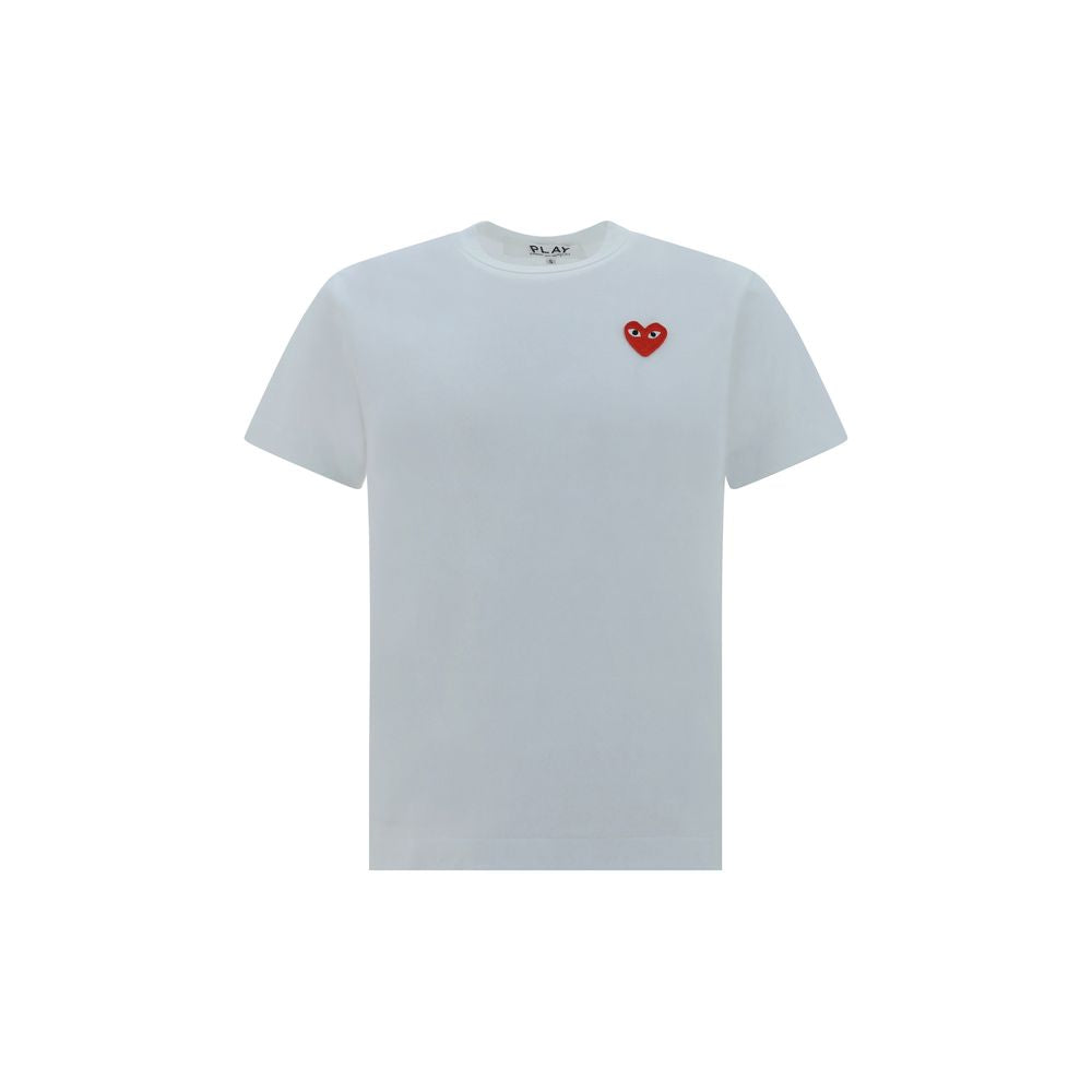 Comme Des Garçons Play White Cotton T-Shirt | Regal Royce