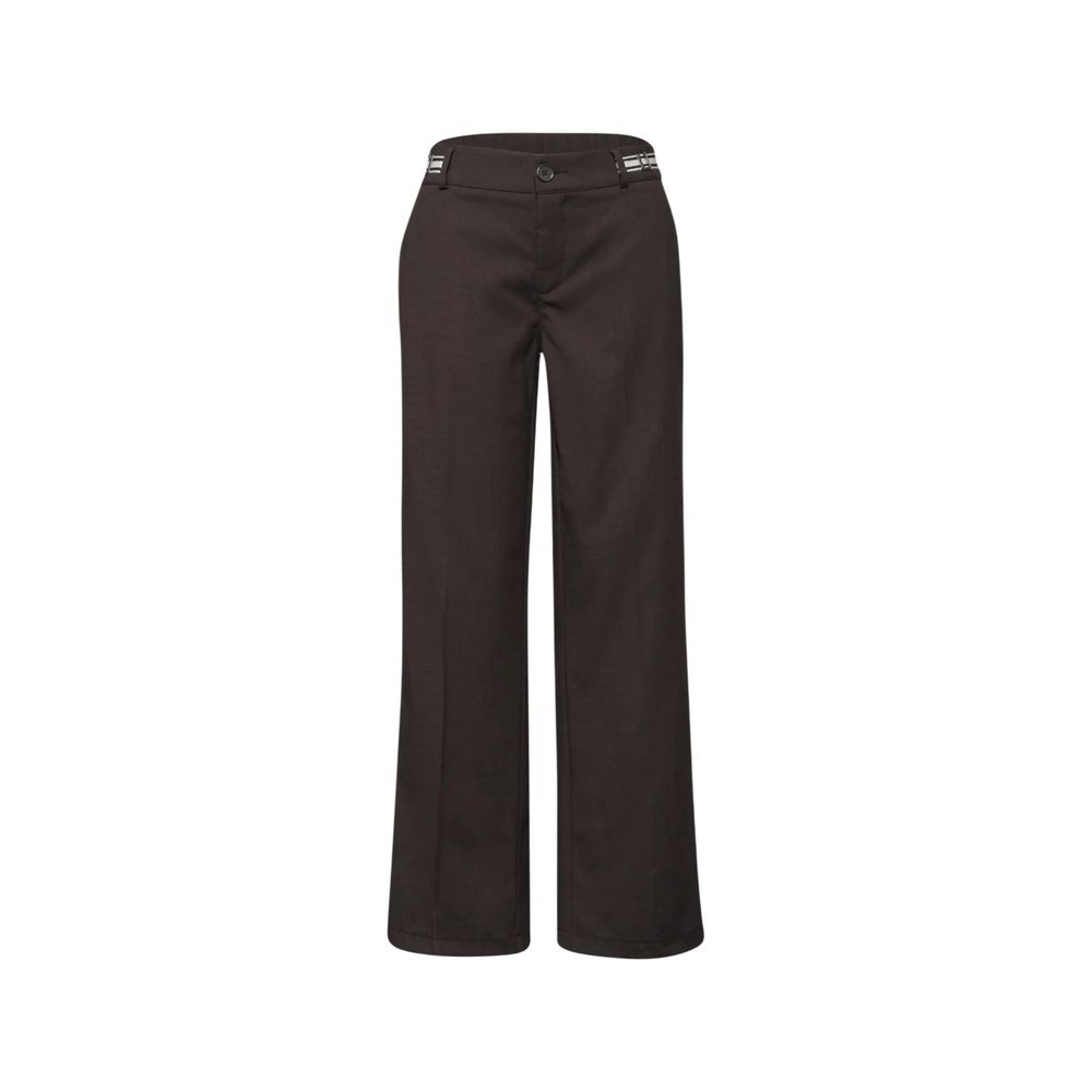 Street One Brown Viscose Casual Pants | Regal Royce