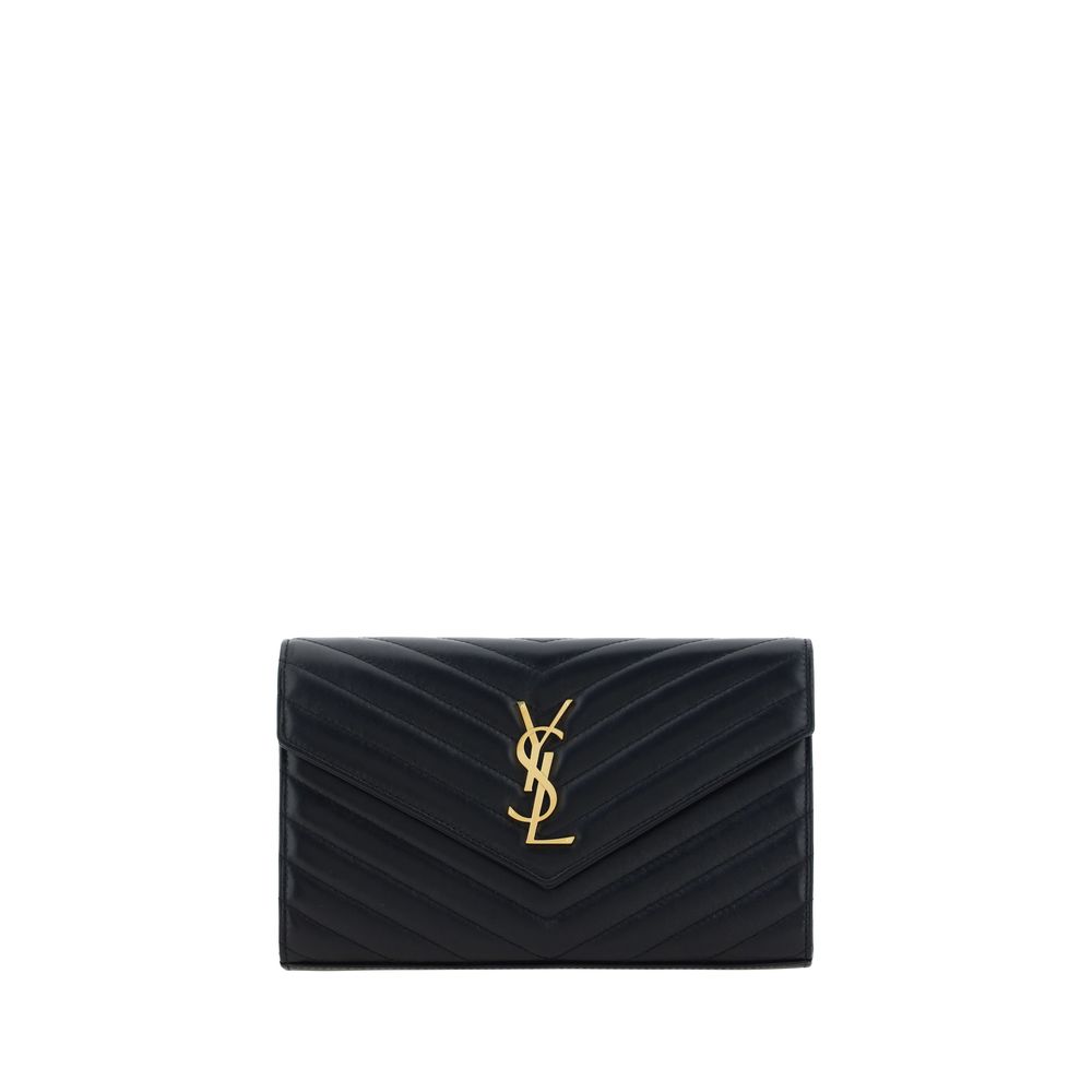 Saint Laurent Black Calf Leather Bos Taurus Shoulder Bag | Regal Royce