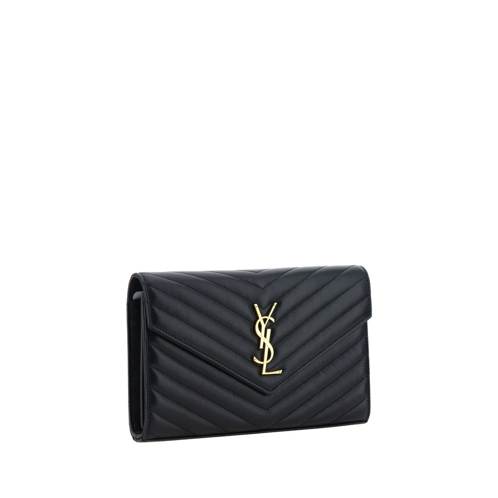 Saint Laurent Black Calf Leather Bos Taurus Shoulder Bag | Regal Royce