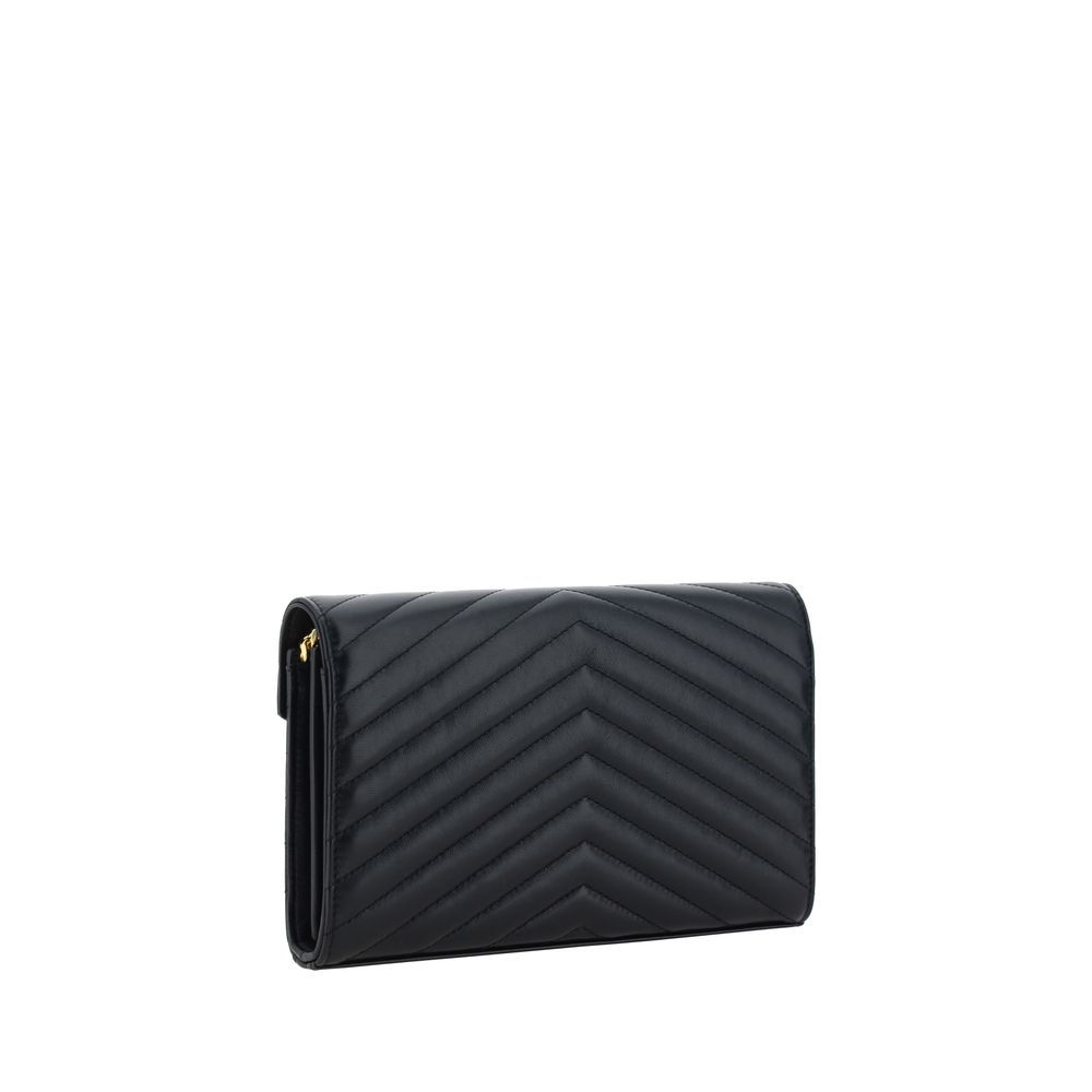 Saint Laurent Black Calf Leather Bos Taurus Shoulder Bag | Regal Royce