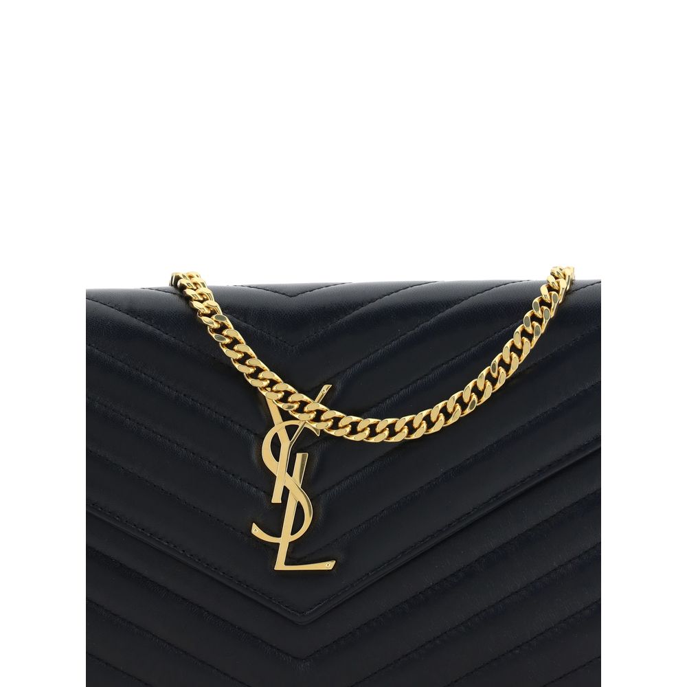 Saint Laurent Black Calf Leather Bos Taurus Shoulder Bag | Regal Royce