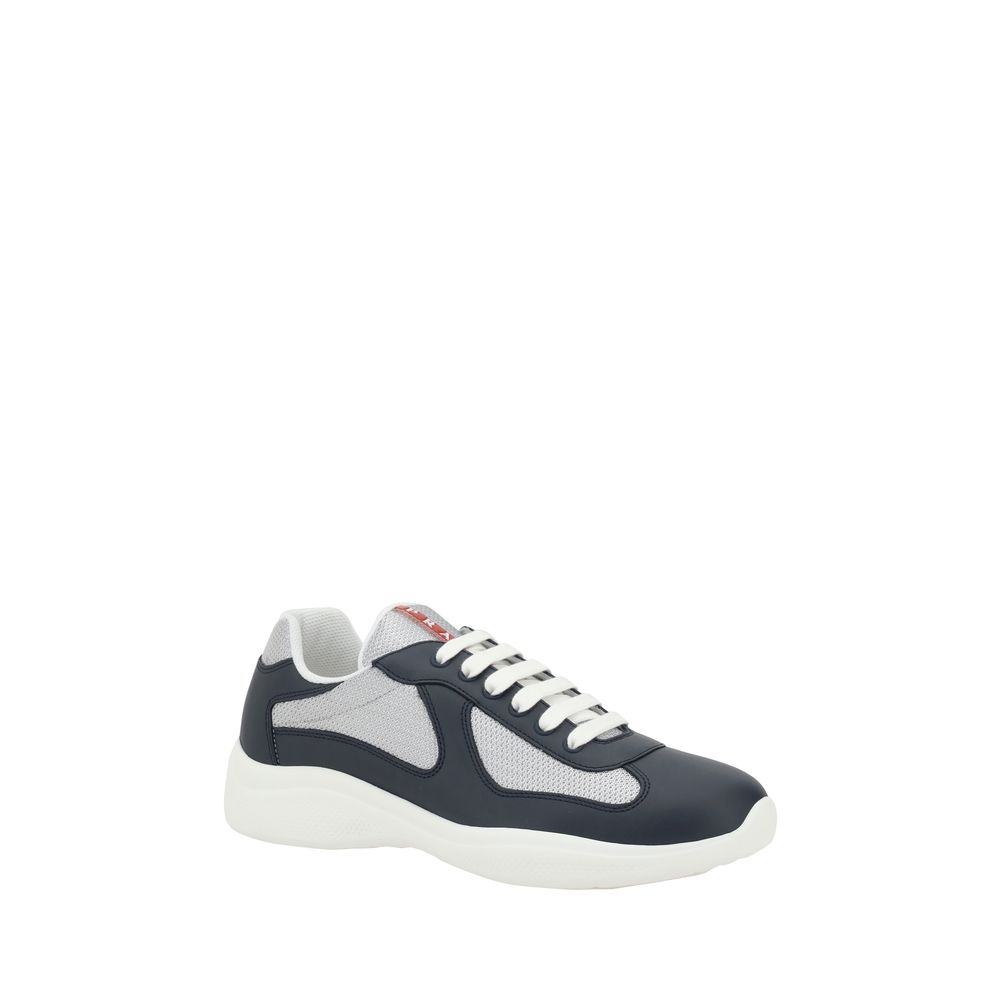 Prada Blue Polyamide Athletic Sneakers | Regal Royce