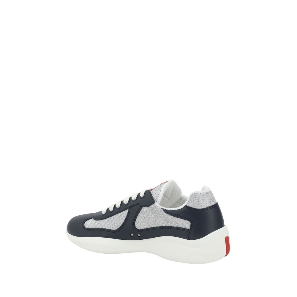 Prada Blue Polyamide Athletic Sneakers | Regal Royce