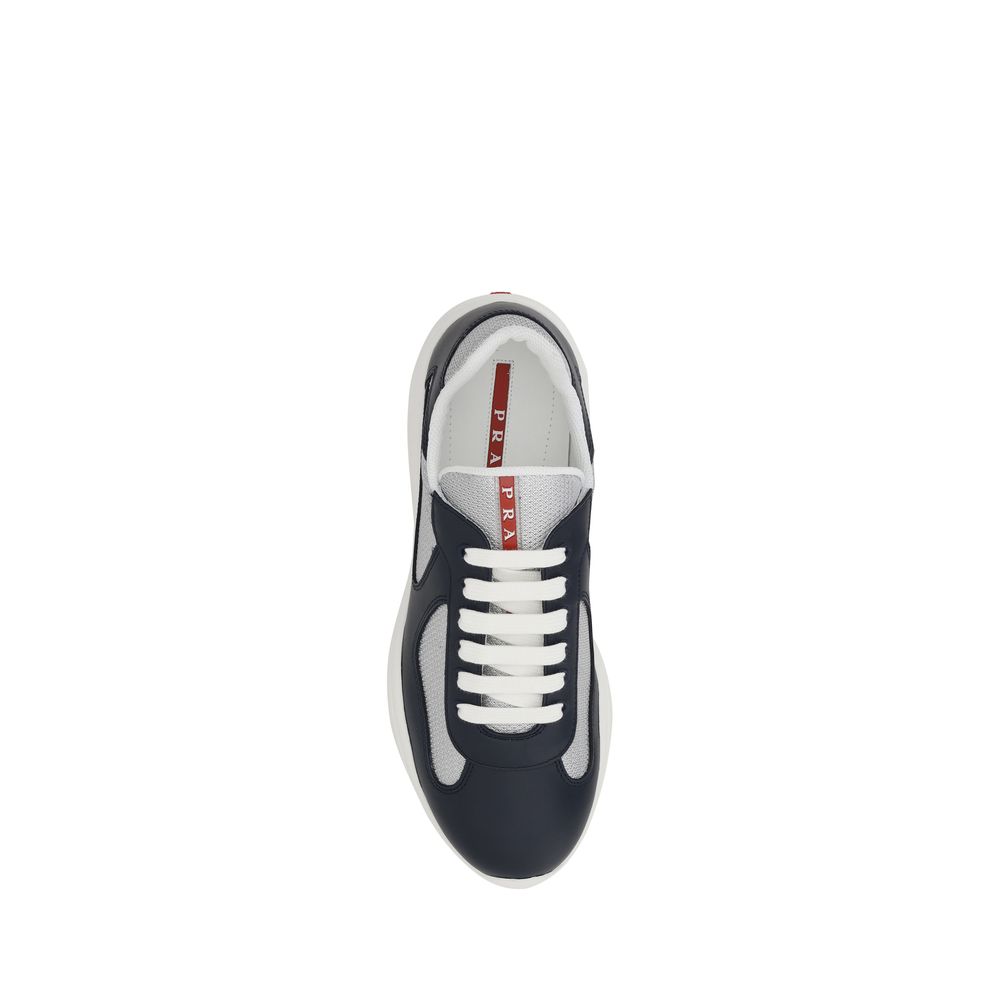 Prada Blue Polyamide Athletic Sneakers | Regal Royce