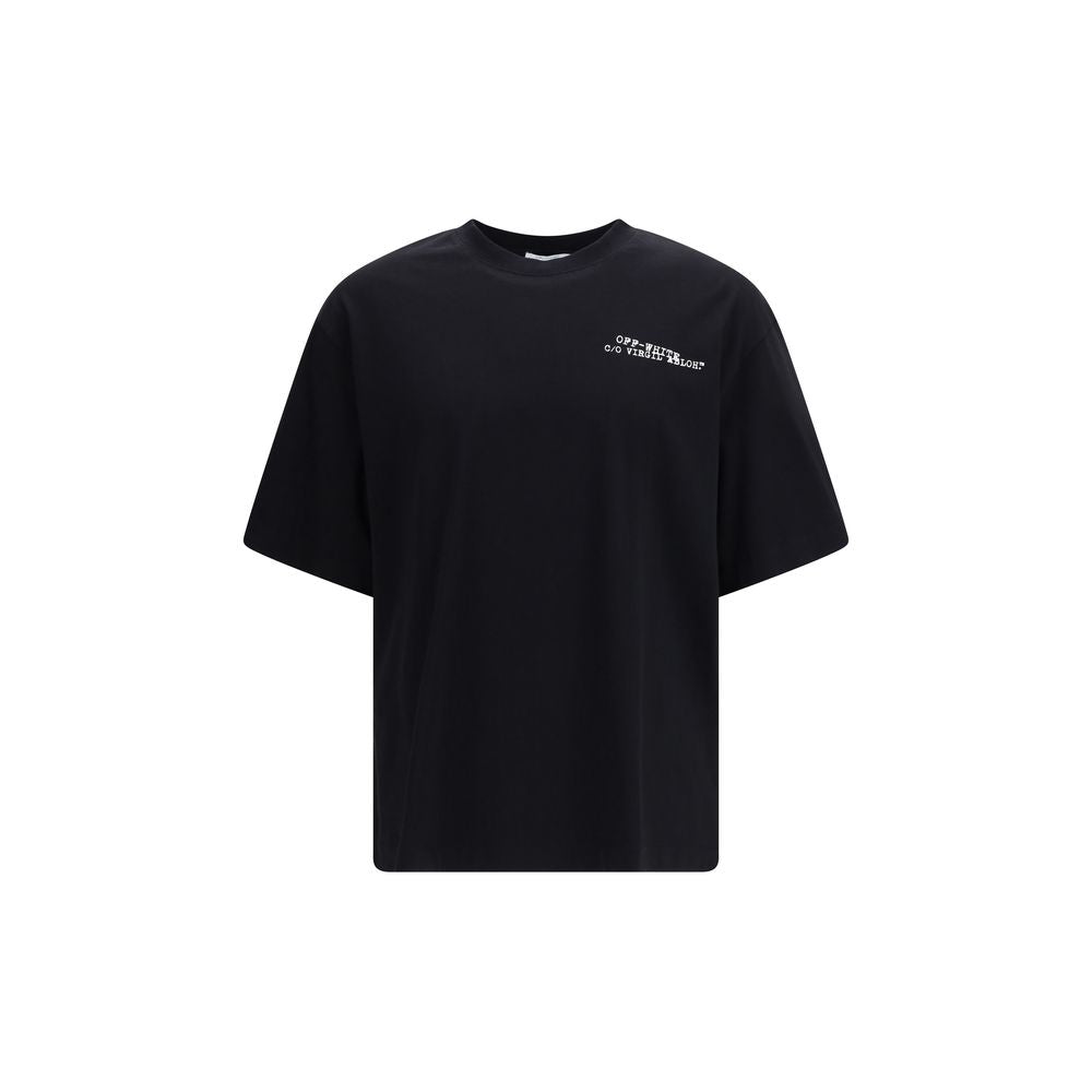 Off-White Black Cotton T-Shirt | Regal Royce