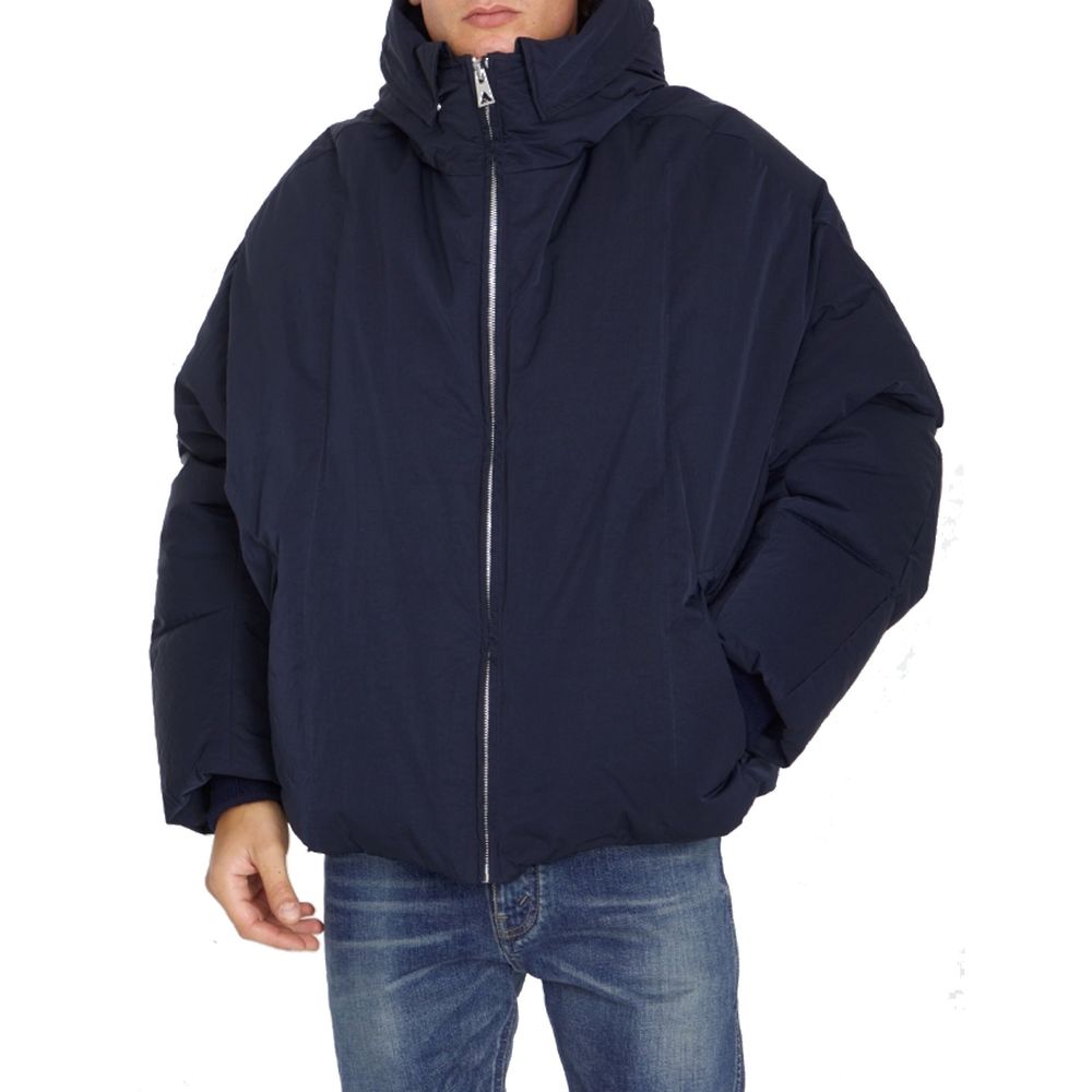 Bottega Veneta Blue Polyamide Coat | Regal Royce