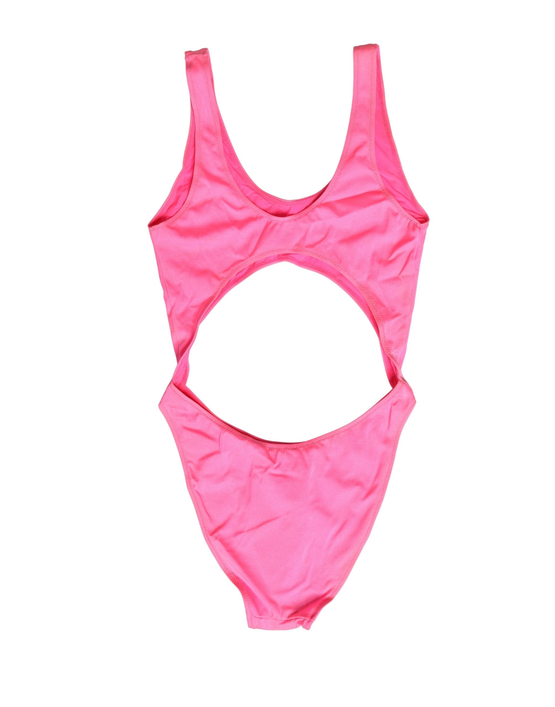 Dolce & Gabbana Pink Cut-Out High Leg One Piece Swimsuit Swimwear | Regal Royce