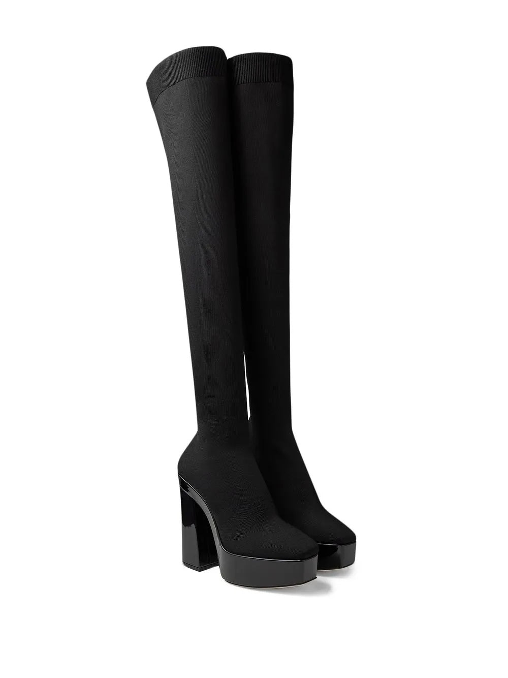 Jimmy Choo Black Fabric Over The Knee | Regal Royce