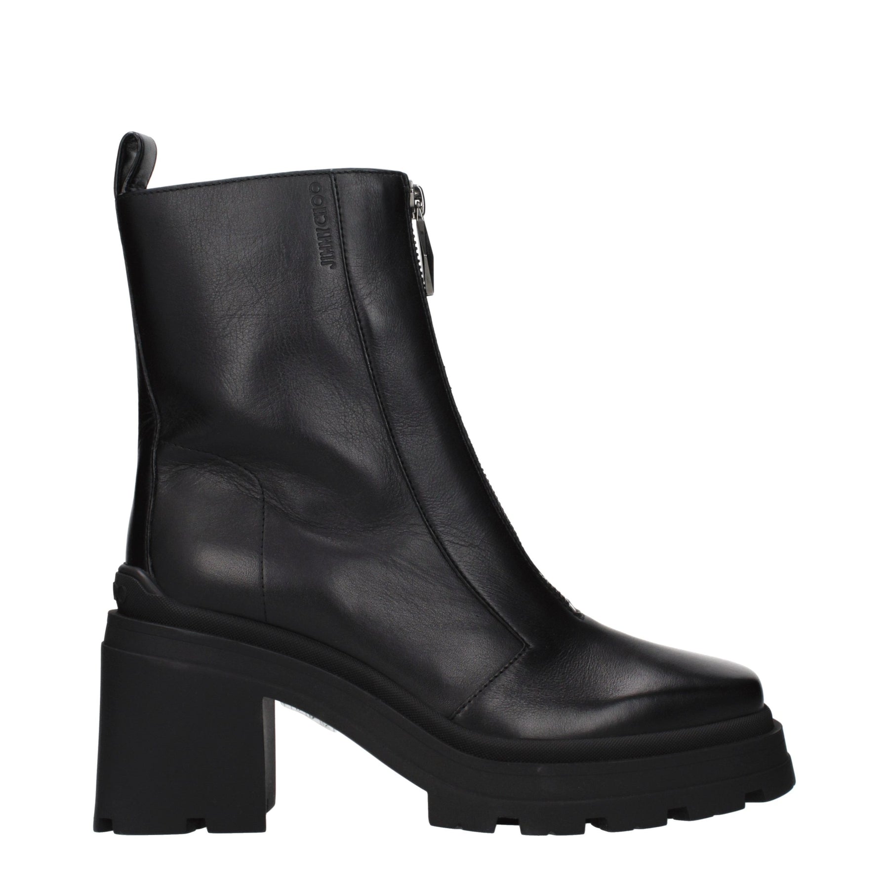 Jimmy Choo Black Leather Ankle Boots | Regal Royce